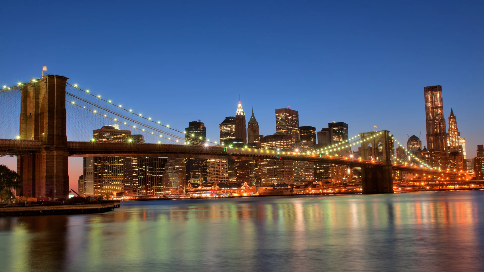 сша, нью-йорк, бруклинский мост, brooklyn bridge