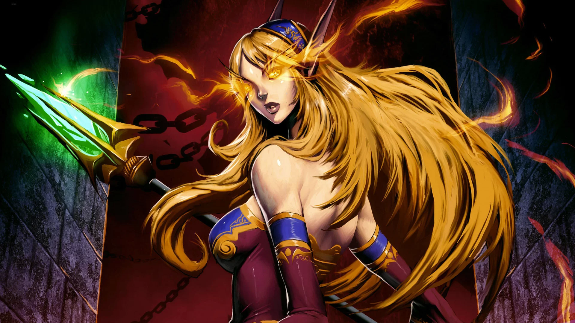blood elf, trading card game, кровавая эльфийка, world of warcraft