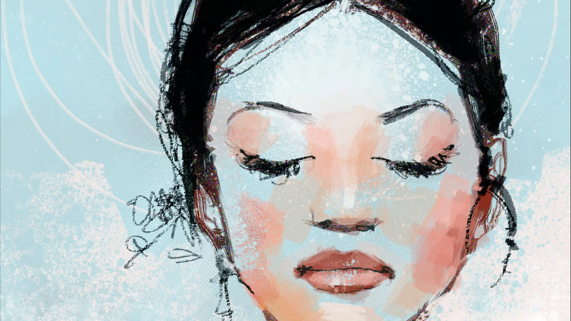 picture, portal 2, chell, paints