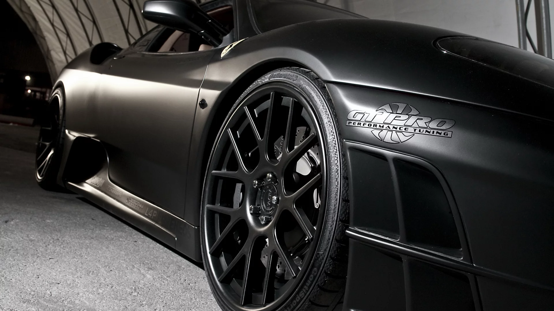 pro, ferrari, диски, черные, performance, tuning, gt, матовая