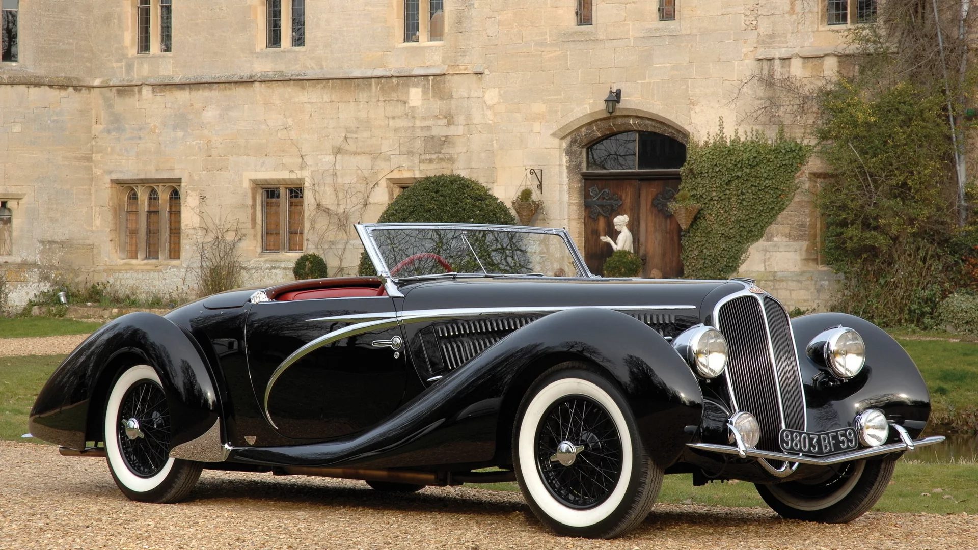черная, кабриолет, 1938, delahaye 135 ms cabriolet by figoni & falaschi