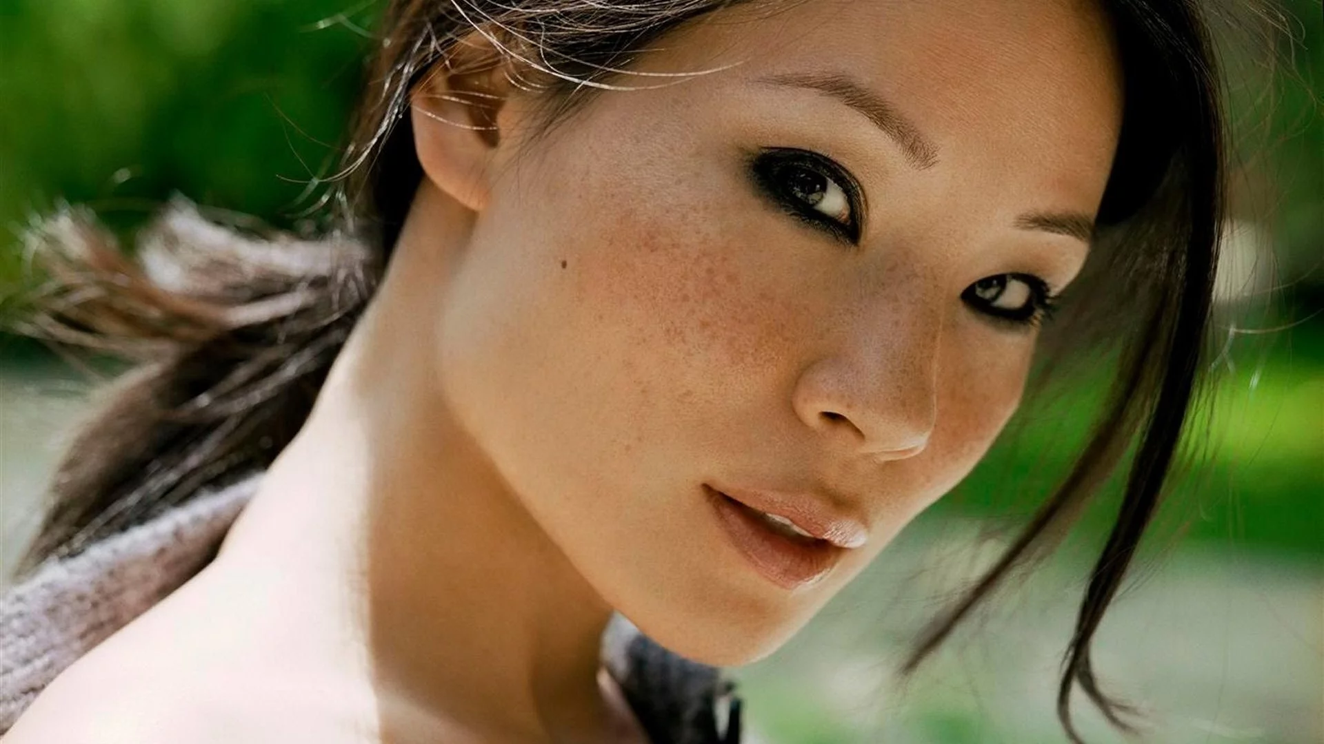 актриса, взгляд, лицо, lucy liu, люси лью