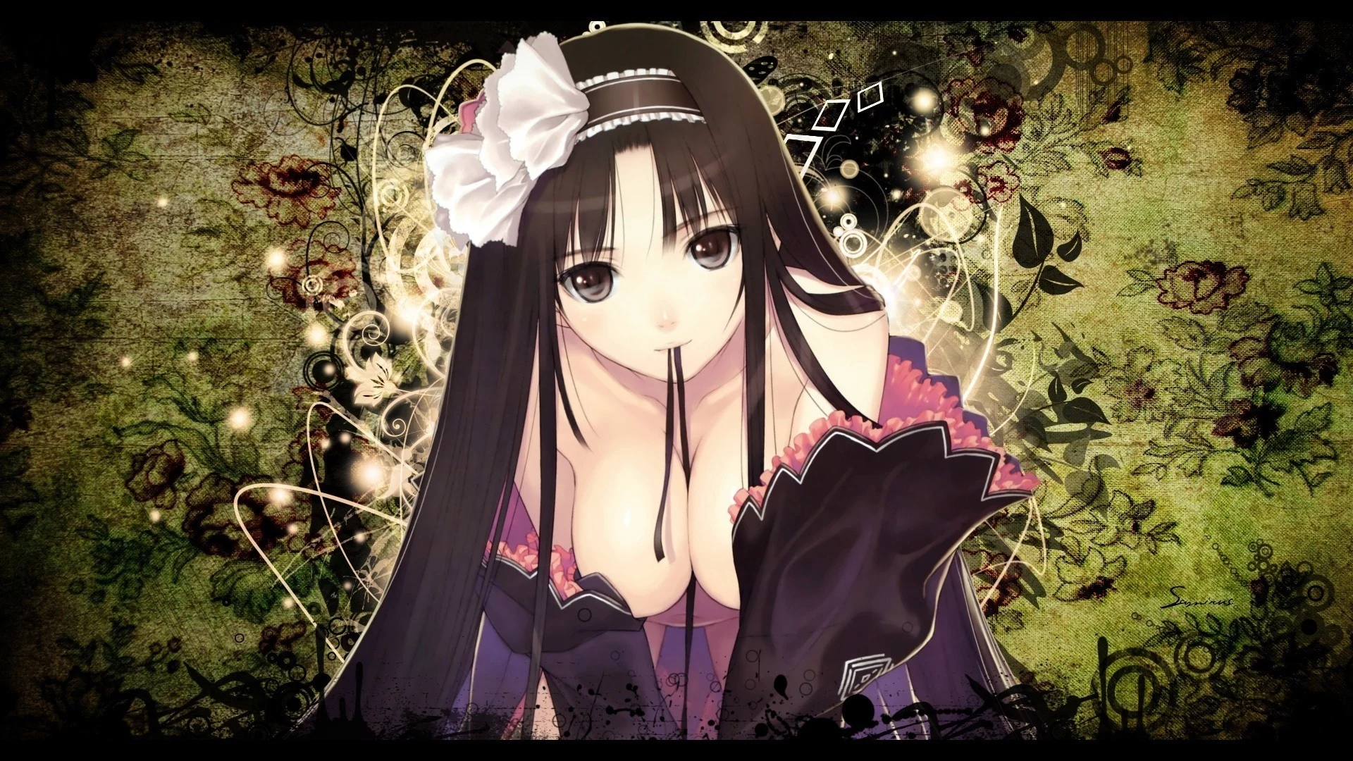 грудь, девушка, платье, лента, tony taka