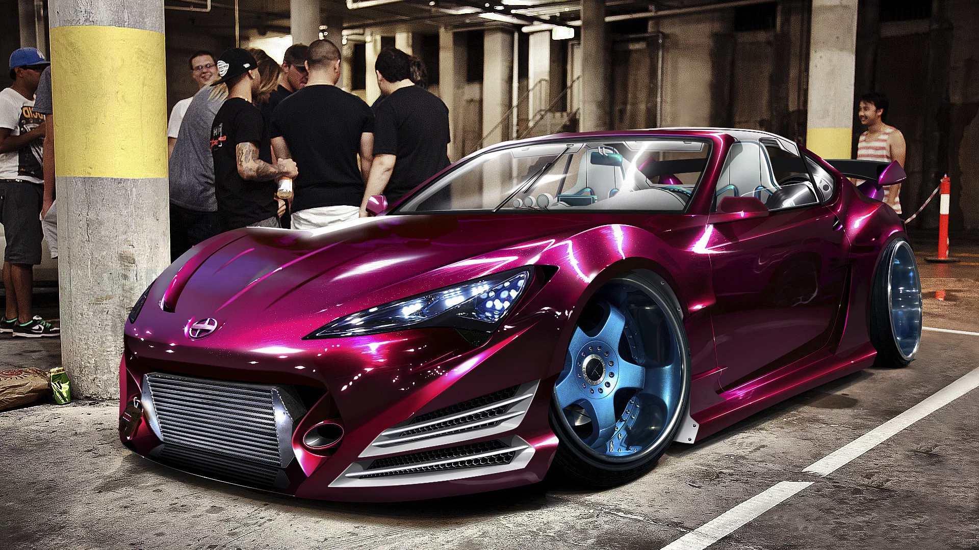 parking, virtual, tc, tuning, scion