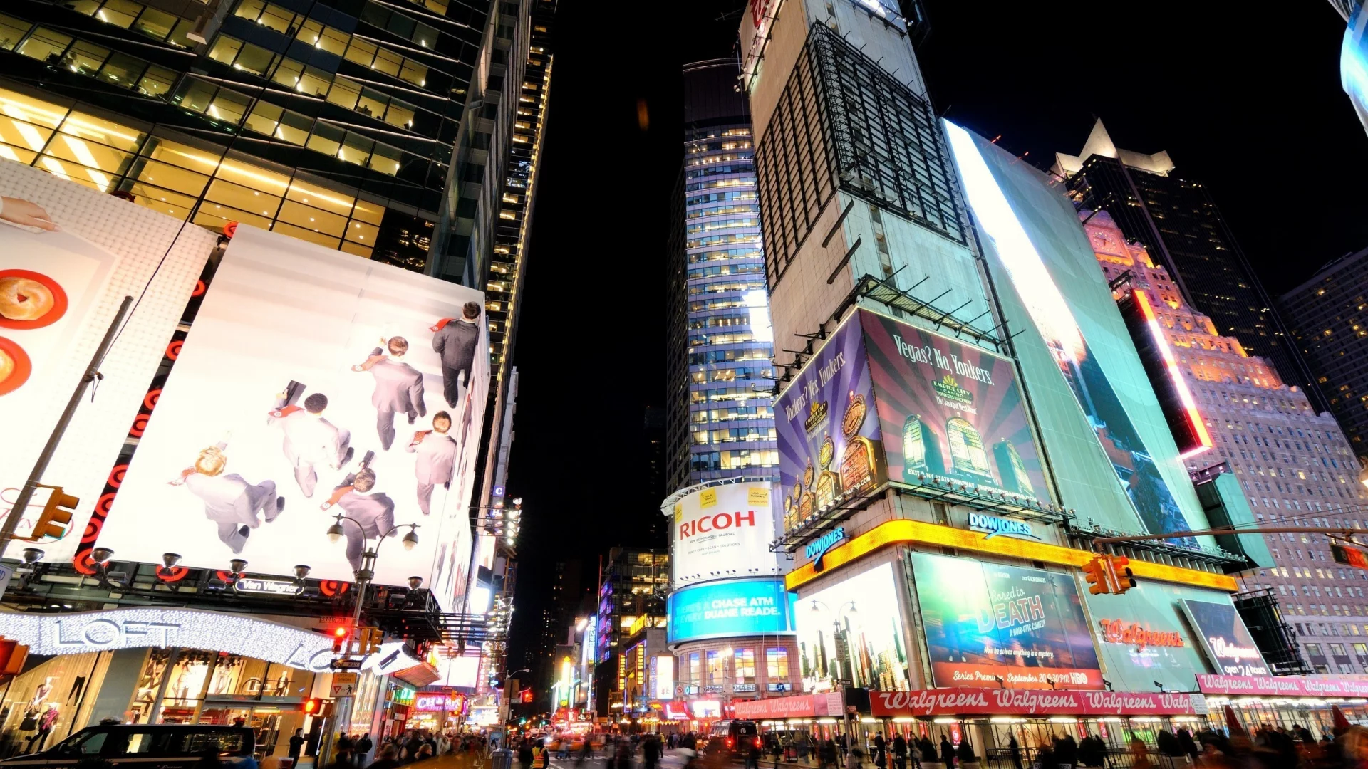 ночь, улица, new york, nyc, нью-йорк, night