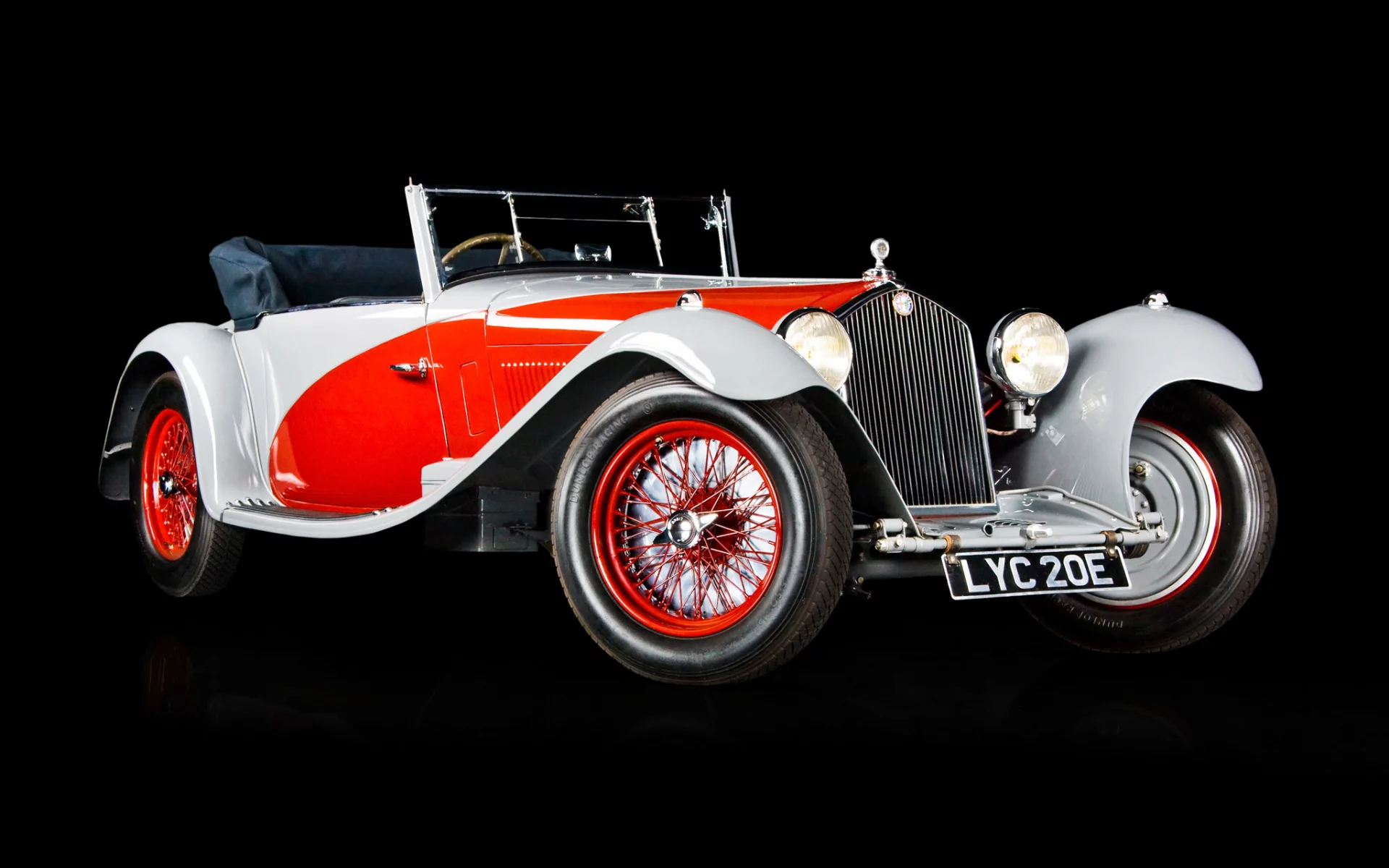 retro, 1933, white, alfa romeo, ретро, retro, red