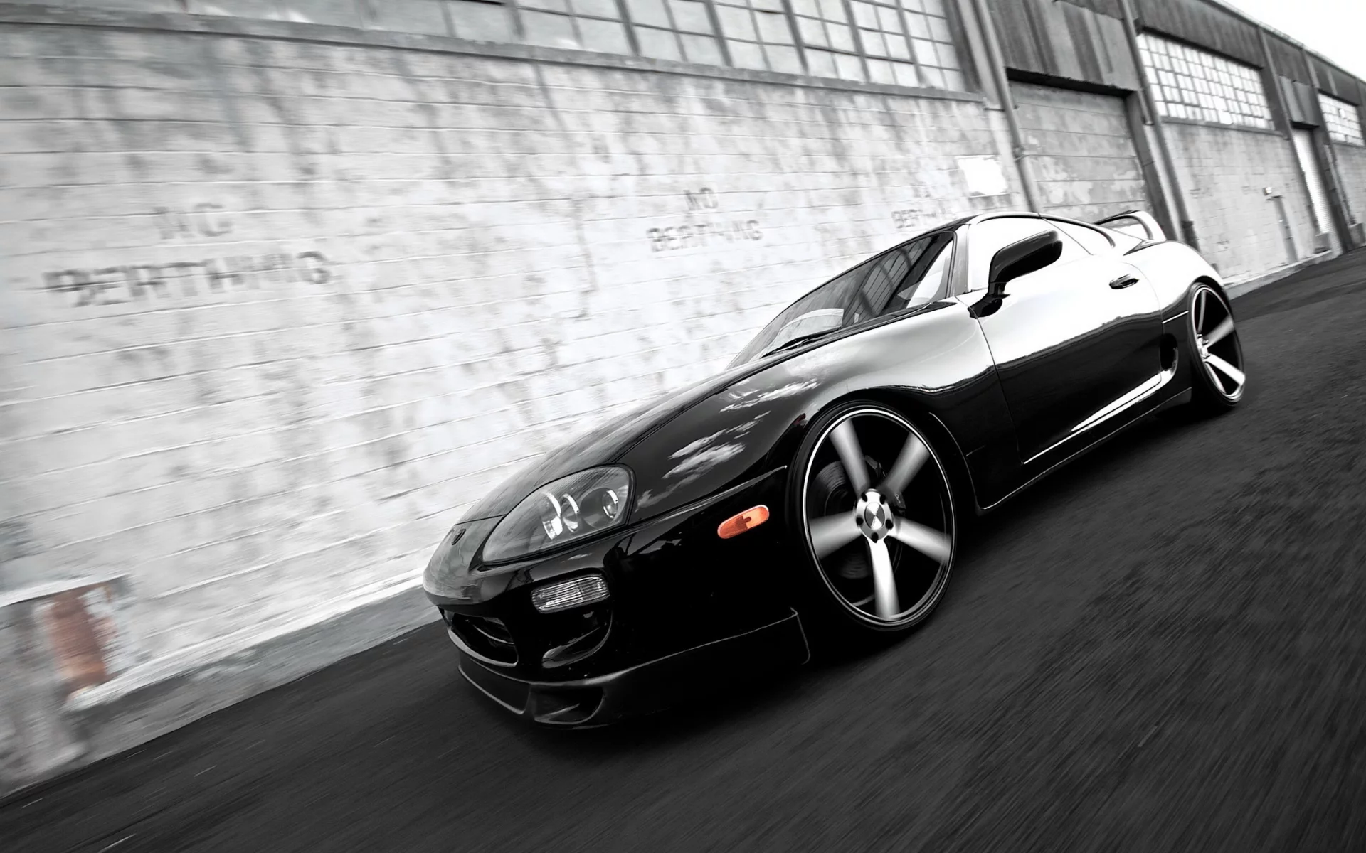 в движении, супра, supra, тойота, toyota, тюнинг, чб, черно-белая