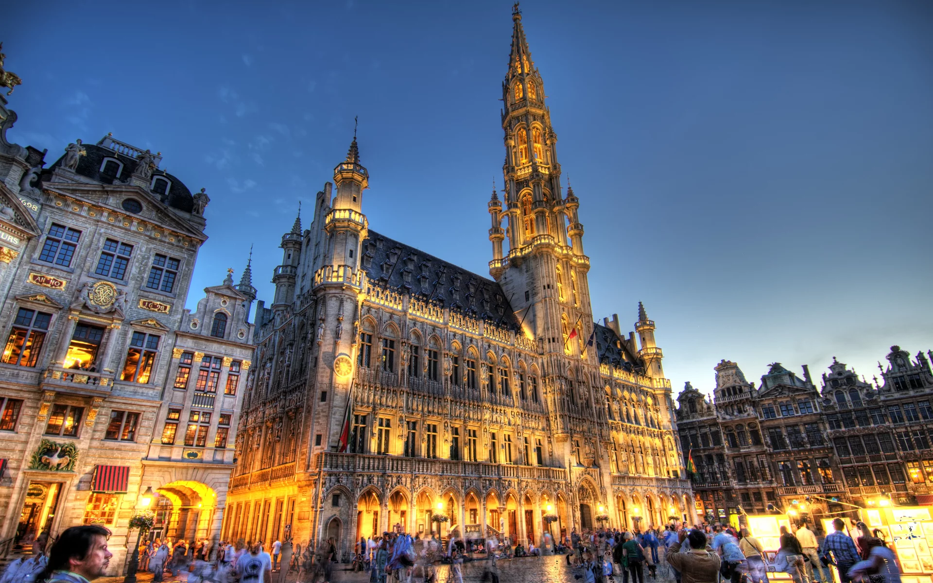 брюссель, город, wallpaper, brussels, огни, замок, здание, люди, обои, ночь, дом