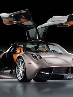 крыло чайки, pagani, huayra, гиперкар, двери