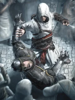creed, альтаир, убийство, кинжал, game, assasins, wallpaper