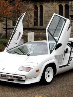 lamborghini, дом, countach p500 s, белый