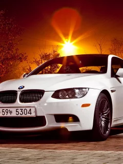 bmw, белый, авто