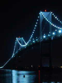 usa, claiborne pell newport bridge, rhode island