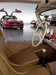 машина, sls, авто, классика, sl, c111, мерседес, открыты, wallpaper, ретро, салон, amg, 300, обои, c112, двери, cars, mercedes
