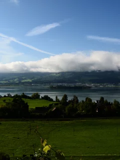 облака, озеро, горы, z__richsee, небо, природа