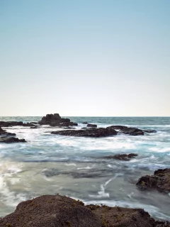 море, рифы, океан, берег, небо, вода