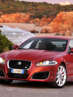 jaguar, красный, xfr, ягуар