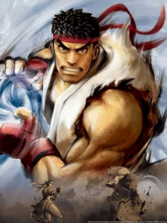 street, рю, fighter, боец, уличный, hadouken, game, ryu