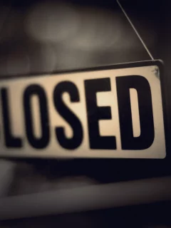 закрыто, closed