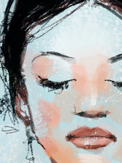 picture, portal 2, chell, paints