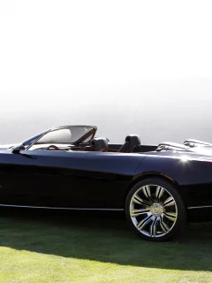 cadillac, кабриолет, ciel, сиэл, кадилак, concept, крутой, концепт, чёрный, эффектный, вид сзади
