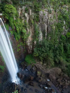 trees, precipice, природа, водопад, камни, 2560x1600, waterfall, water, landscape, rocks, река, лес, зелень, вода, nature, деревья, пейзаж, greenery, forest, обрыв, river