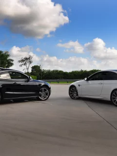 m3, audi, rs5, небо, bmw, белая, черная