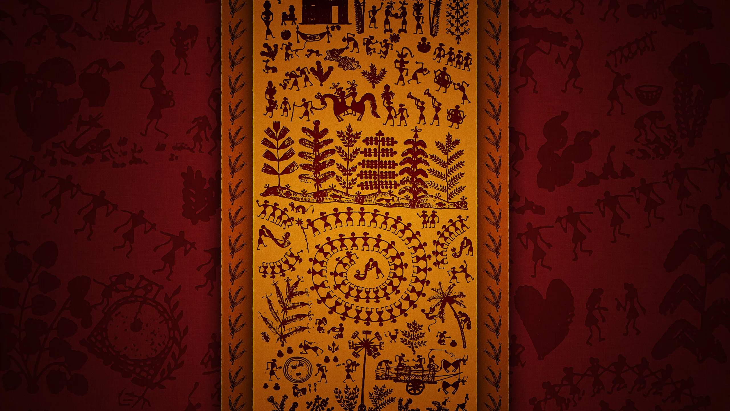 yellow, people, red