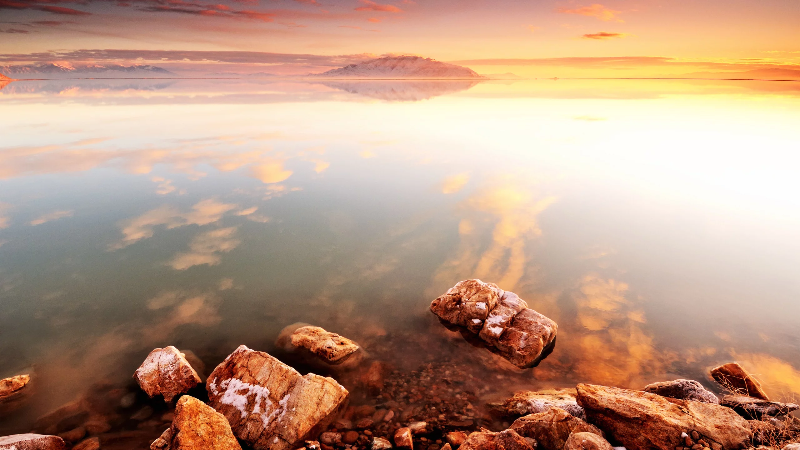 камни, море, закат