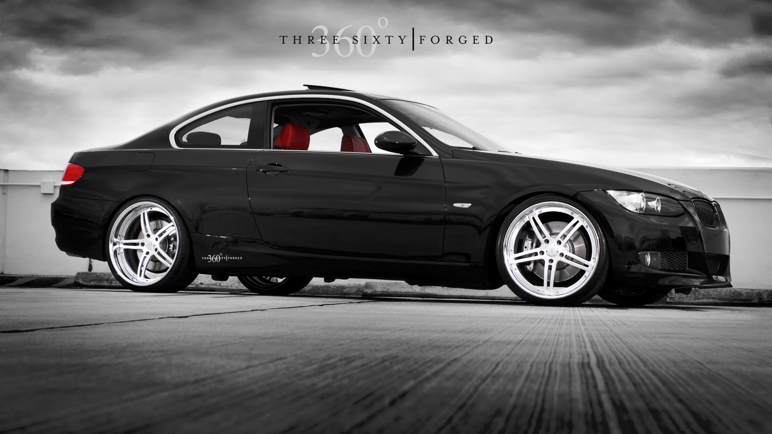 360 forged, bmw 3 coupe, черная bmw на рабочий стол