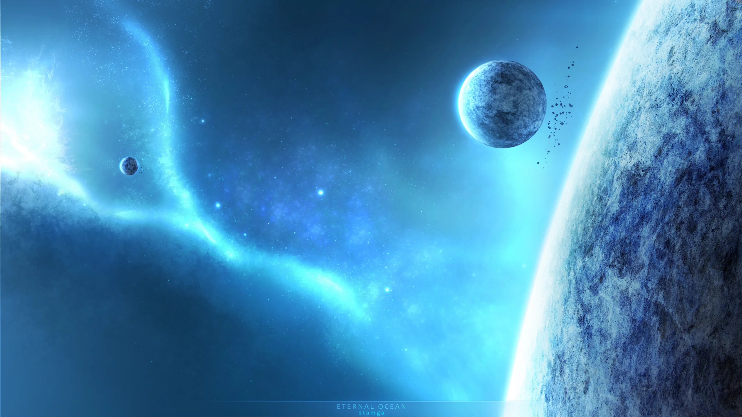 планеты, eternal ocean, синий