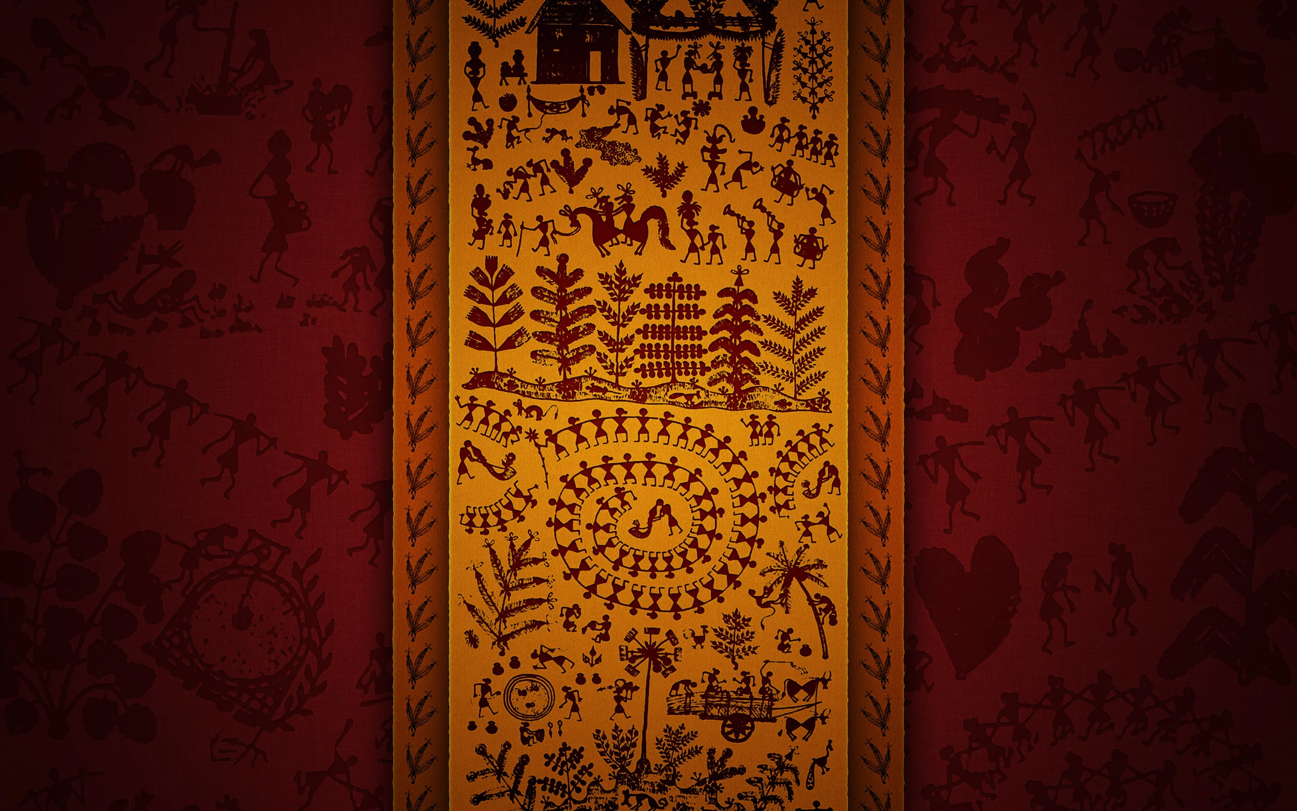 yellow, people, red