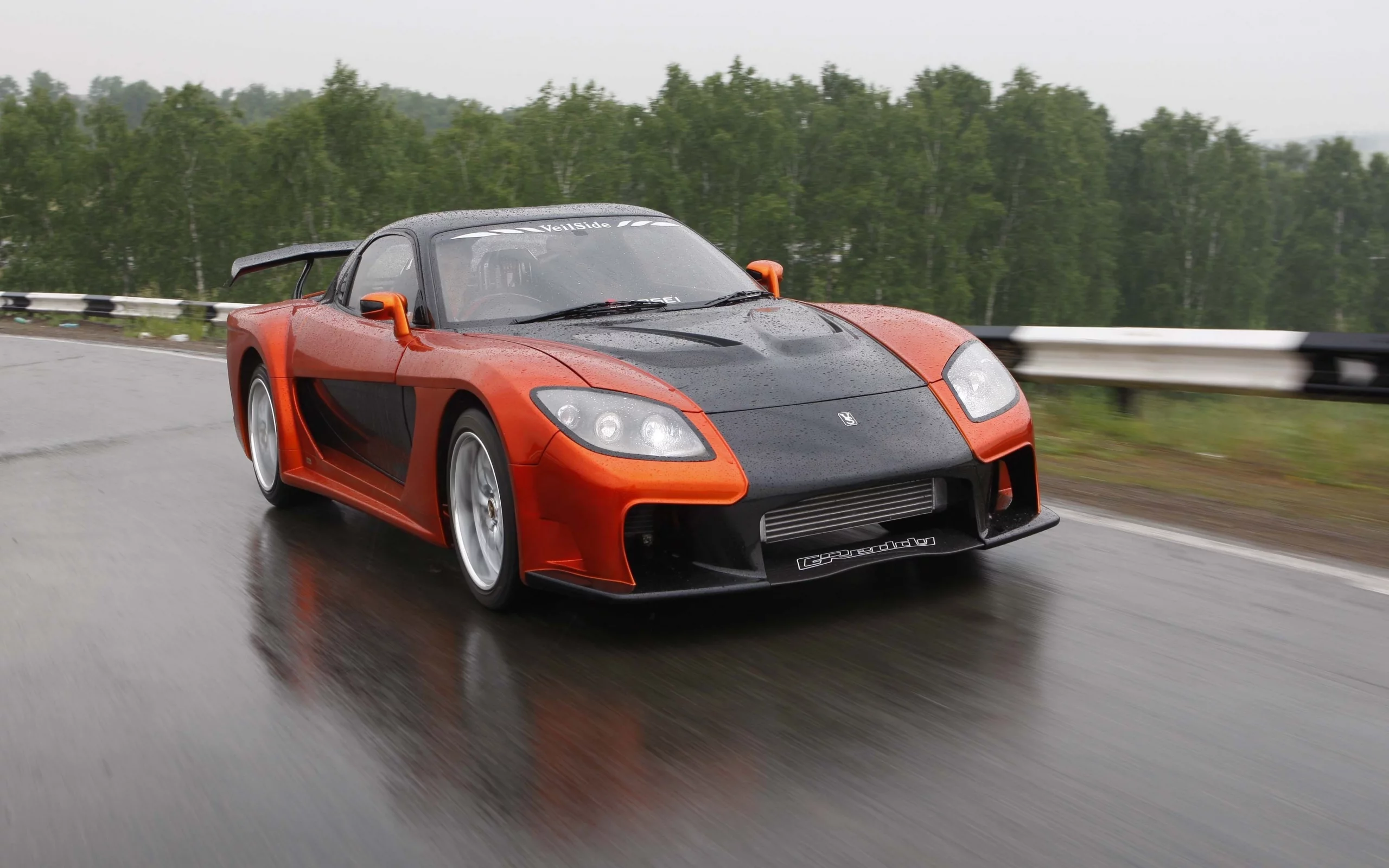 скорость, mazda, rx7, дорога