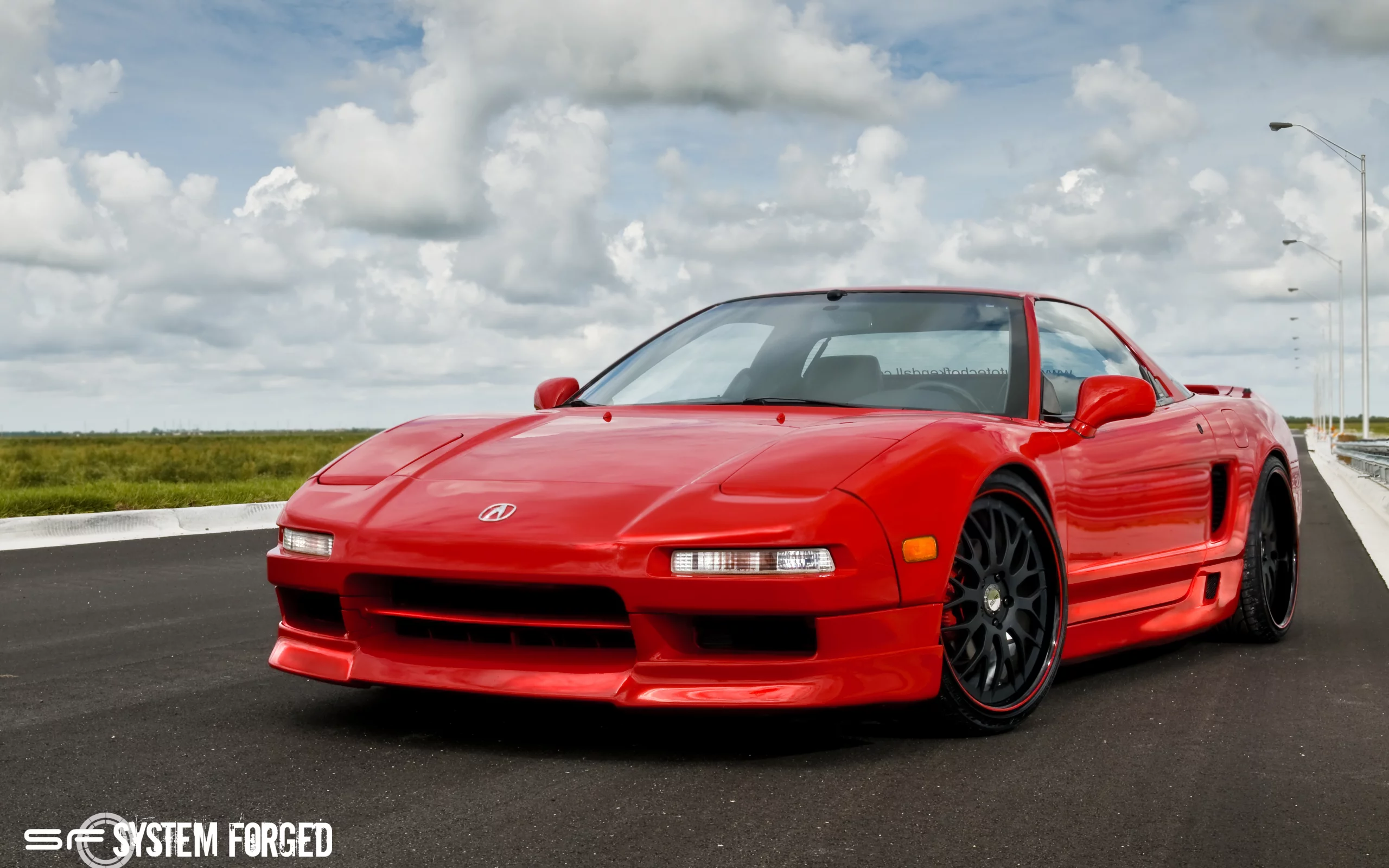 nsx, acura, акура, передняя часть, red, sf system forged, красная