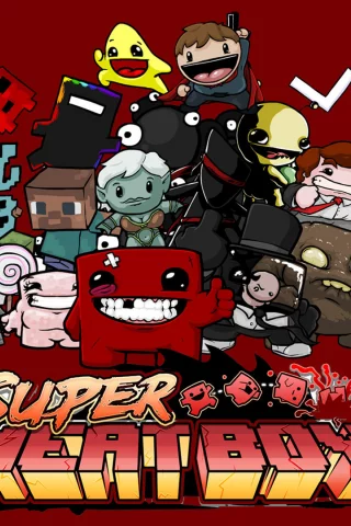 мясо, герои, super meet boy, game