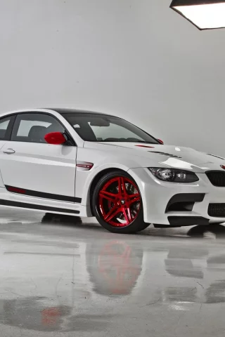 свет, студия, отражение, bmw 3, белый, vorsteiner