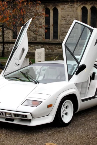 lamborghini, дом, countach p500 s, белый