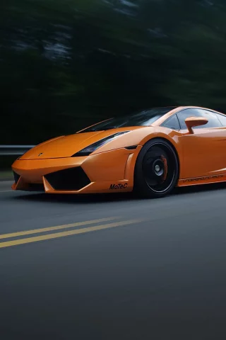 асфальт, gallardo, размытость, скорость