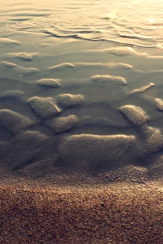 блики, берег, вода, море, лето, пляж, песок