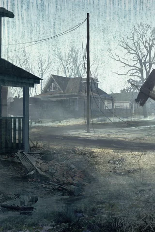 война, дома, homefront, машина, солдат, военный вертолет, деревня