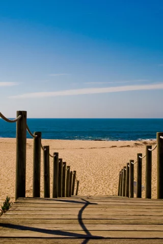 дорожка, море, пляж