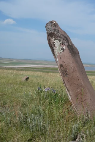 степи, камень, небо, простор