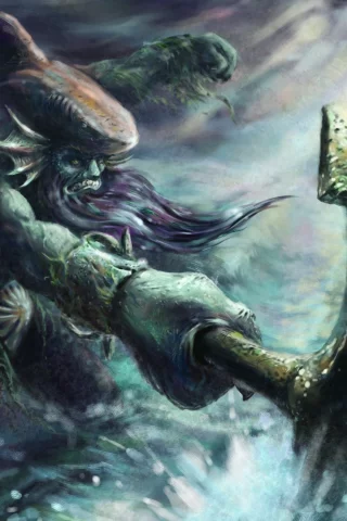 чудовище, tidehunter, тайдхантер, тайд, левиафан, leviathan, якорь, арт, art, дота, by furyon, dota, dota allstars, левитан