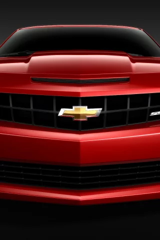 красный, camaro, red