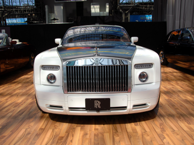 wite, rolls-royce, car