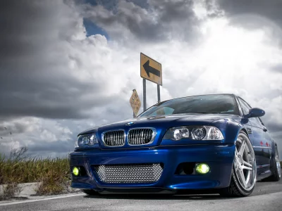 m3, небо, florida, дорога, облака, bmw, miami