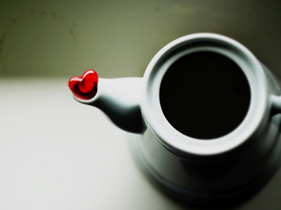 кофе, сердечко, сердце
