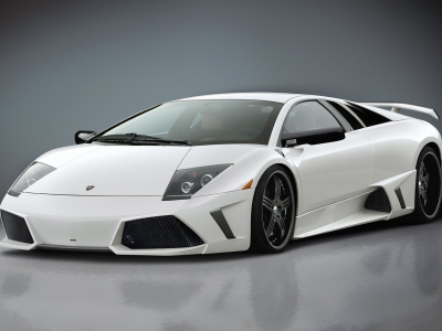 lamborgini, white, murcielago