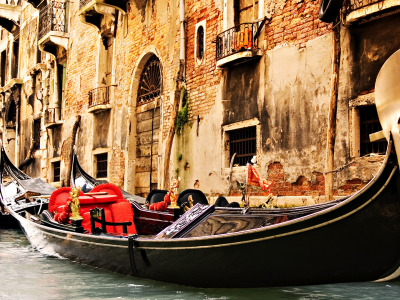 канал, венеция, гондола