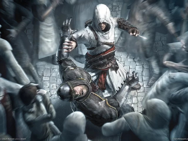 creed, альтаир, убийство, кинжал, game, assasins, wallpaper
